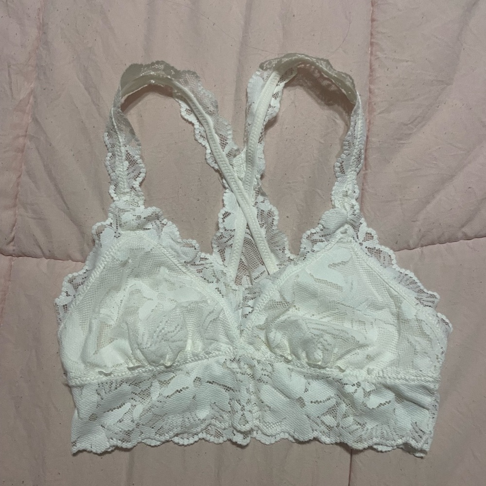 Aerie XS Cream Lace Bralette